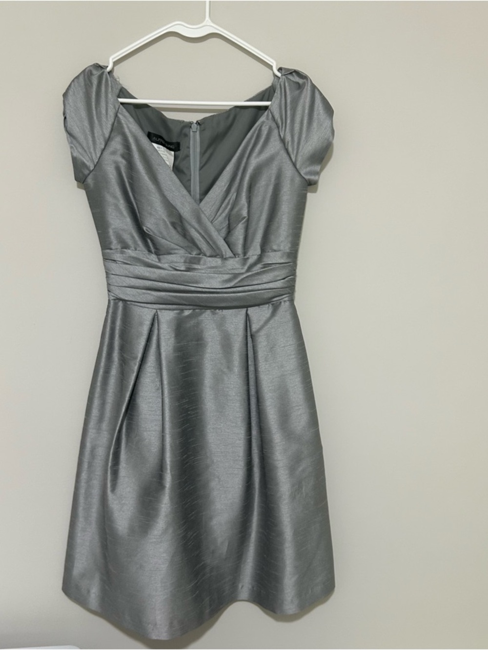 Alfred Sung Gray Cocktail Dress Size 8